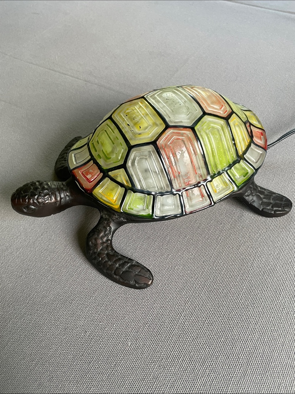 Vintage Turtle Tiffany Style Lamp